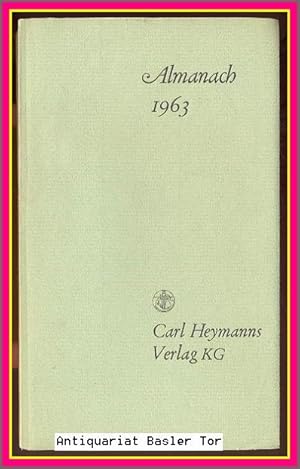 Bild des Verkufers fr Almanach 1963. zum Verkauf von Antiquariat Basler Tor