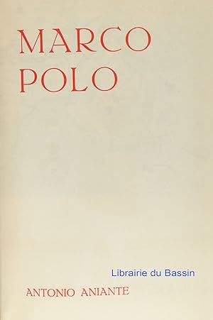 Imagen del vendedor de Marco Polo a la venta por Librairie du Bassin