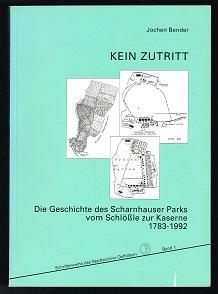 Image du vendeur pour Kein Zutritt. Die Geschichte des Scharnhauser Parks vom Schlssle zur Kaserne 1783 - 1992. Begleitbuch zur Ausstellung im Stadtarchiv Ostfildern, 21.10.1993 - 9.1.1994. Herausgegeben von der Stadt Ostfildern. Mit 72 Abbildungen. mis en vente par Antiquariat Heinzelmnnchen