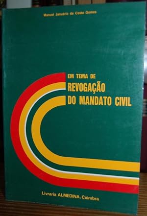 Seller image for EM TEMA DE REVOGAAO DO MANDATO CIVIL for sale by Fbula Libros (Librera Jimnez-Bravo)