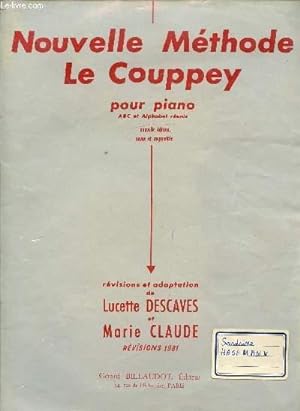 Image du vendeur pour NOUVELLE METHODE LE COUPPEY POUR PIANO mis en vente par Le-Livre