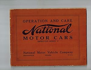 Operation and Care National Motor Cars Improved Series V