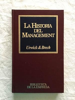 Immagine del venditore per La historia del Management venduto da Libros Ambig�