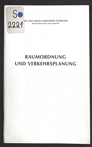 Bild des Verkufers fr Raumordnung und Verkehrsplanung; Sonderdruck aus dem Bulletin des Presse- und Informationsamtes der Bundesregierung; zum Verkauf von books4less (Versandantiquariat Petra Gros GmbH & Co. KG)