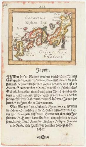 Bild des Verkufers fr Niphon Ins. zum Verkauf von Altea Antique Maps