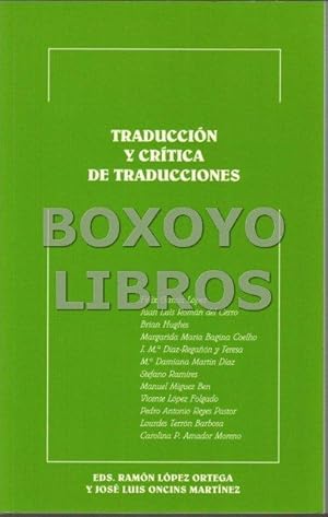 Traducción y crítica de traducciones