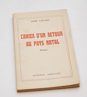 Bild des Verkufers fr Cahier d'un retour au pays natal. Pome zum Verkauf von Librairie-Galerie Emmanuel Hutin