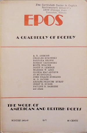 EPOS A Quarterly of Poetry Winter 1964 - 65