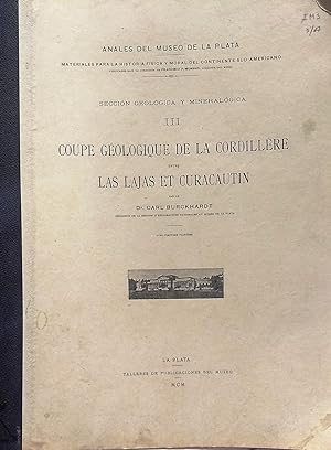 Coupe géologique de la Cordillere entre Las Lajas et Curacautin. Anales del Museo de La Plata. Ma...