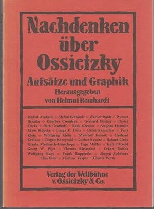 Bild des Verkufers fr Nachdenken ber Ossietzky. Aufstze und Graphik zum Verkauf von Graphem. Kunst- und Buchantiquariat