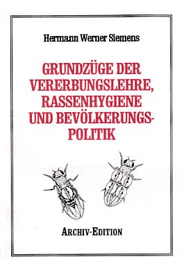 Bild des Verkufers fr Grundzge der Vererbungslehre, Rassenhygiene und Bevlkerungspolitik. Archiv-Edition. zum Verkauf von Fundus-Online GbR Borkert Schwarz Zerfa