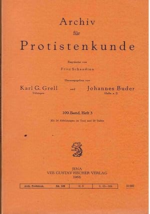 Seller image for Archiv fr Protistenkunde 109. Band, Heft 3 for sale by Antiquariat Jterbook, Inh. H. Schulze