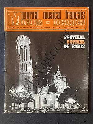 JOURNAL MUSICAL FRANCAIS-N°182/183-JUILLET/AOUT 1969