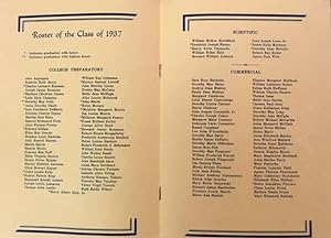 Seventy-Eighth Annual Steubenville High School Commencement - Class of 1937 (Program)