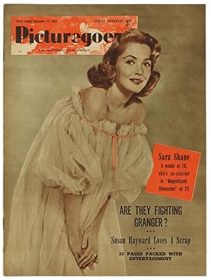 PICTUREGOER The National Film Weekly, September 11, 1954. Front Cover: SARA SHANE.: