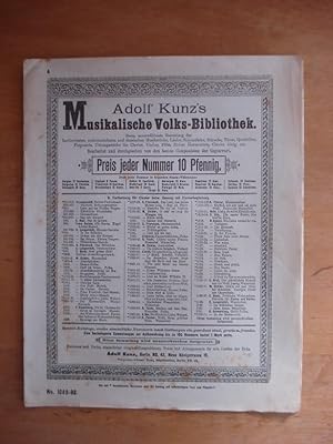 Adolf Kunz's Musikalische Volks-Bibliothek Nr. 1089 - 92: Mariechens Wasserfahrt - Walzerlied - O...