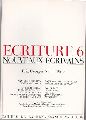 Ecriture 6.1969. Revue littéraire.