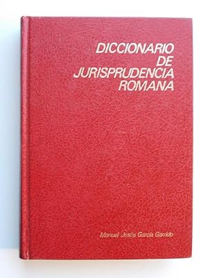 Diccionario De La Jurisprudencia Romana