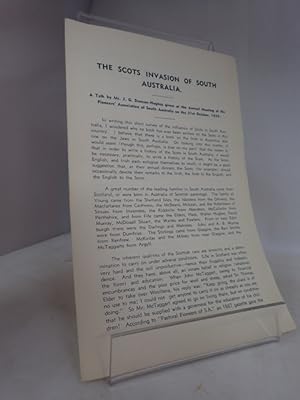 Seller image for Pioneers' Pamphlet 31 October 1939:The Scots Invasion of South Australia for sale by YattonBookShop PBFA