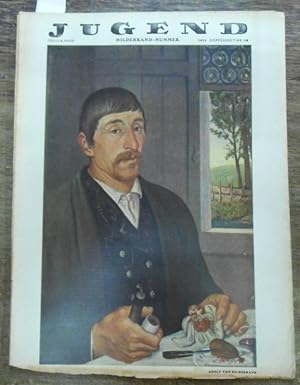 Imagen del vendedor de JUGEND Nr. 28 - Oktober 1921 - Doppelheft - Hildebrand-Nummer. Aus dem Inhalt: Walter Riezler (Adolf von) Hildebrand / Alwin Rath - Romfahrt / Hans Fredersdorff - Der liebe Gott und die stumme Orgel. a la venta por Antiquariat Carl Wegner