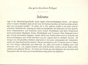 Seller image for Sokrates (a.d. Reihe: "Aus griechischem Erbgut") for sale by ANTIQUARIAT H. EPPLER