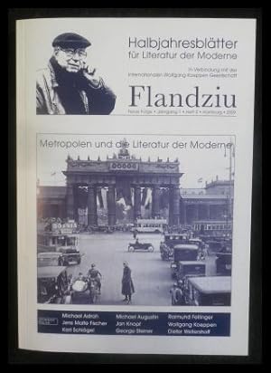 Bild des Verkufers fr Halbjahresbltter fr Literatur der Moderne Flandziu Neue Folge Jahrgang 1 , Heft 2 Hamburg 2009 zum Verkauf von ANTIQUARIAT Franke BRUDDENBOOKS