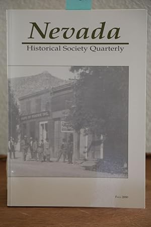 Seller image for Nevada Historical Quarterly Fall 2000 for sale by Crossroads Books