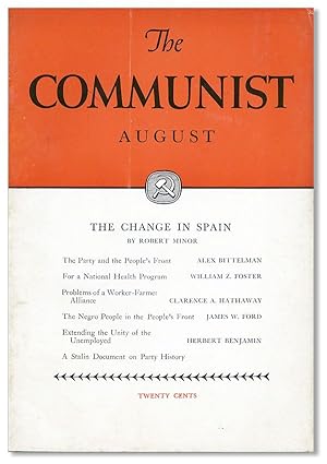 The Communist: A Magazine of the Theory and Practice of Marxism-Leninism, Vol. XVI, no. 8, August...