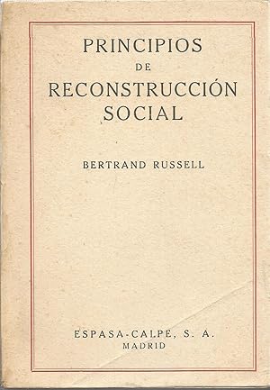 PRINCIPIOS DE LA RECONSTRUCCION SOCIAL