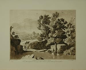 Landscape. From the original drawing in the collection of the Duke of Devonshire: A View of monta...