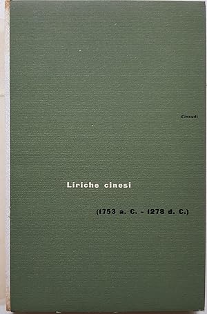 Liriche cinesi 1753 a.C. - 1278 d.C.