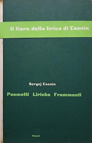 Poemetti Liriche Frammenti.