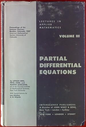 Bild des Verkufers fr Partial Differential Equations. VOLUME III zum Verkauf von biblion2