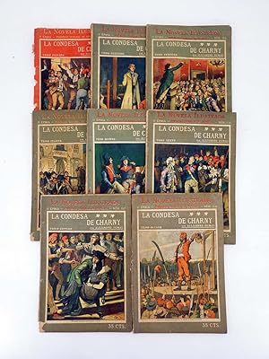 LA NOVELA ILUSTRADA II ÉPOCA 151 A 158. LA CONDESA DE CHARNY COMPLETA 8 TOMOS (Alejandro Dumas) 1920