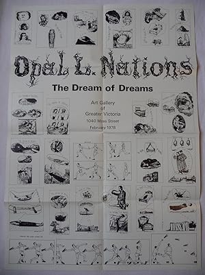 A poster for Nations' exhibition 'The Dream of Dreams' at the Art Gallery of Greater Victoria, BC...