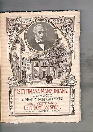 Seller image for Ciclo di conferenze manzoniane promosso dai frati minori cappuccini nel centenario dei promessi sposi (1827-1927). for sale by Libreria Gull