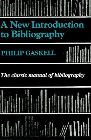 Seller image for A NEW INTRODUCTION TO BIBLIOGRAPHY for sale by Kay Craddock - Antiquarian Bookseller