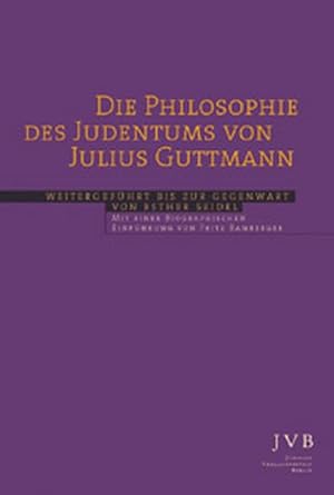 Bild des Verkufers fr Die Philosophie des Judentums zum Verkauf von Herr Klaus Dieter Boettcher