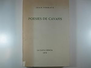 Imagen del vendedor de POESIES DE CAVAFIS a la venta por Costa LLibreter