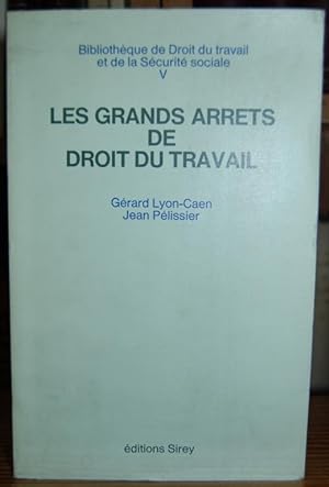 Seller image for LES GRANDS ARRETS DE DROIT DU TRAVAIL for sale by Fbula Libros (Librera Jimnez-Bravo)