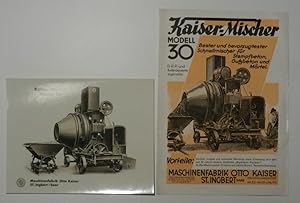 Kaiser Mischer Modell 30. Bester und bevorzugtester Schnellmischer für Stampfbeton, Gußbeton und ...