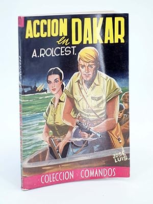 COLECCIÓN COMANDOS 177. ACCIÓN EN DAKAR (A. Rolcest) Valenciana, 1950