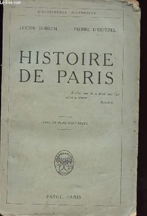 Imagen del vendedor de HISTOIRE DE PARIS a la venta por Le-Livre