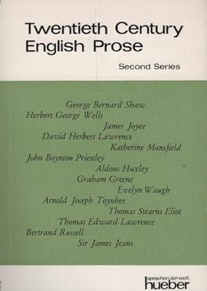 Seller image for Twentieth century English prose, Teil: Series 2. for sale by Schrmann und Kiewning GbR