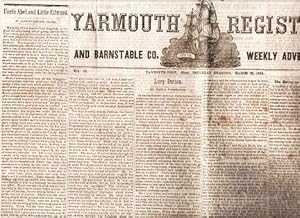 YARMOUTH REGISTER AND BARNSTABLE CO. WEEKLY ADVERTISER, Vol IX, No. 14, March 20, 1845