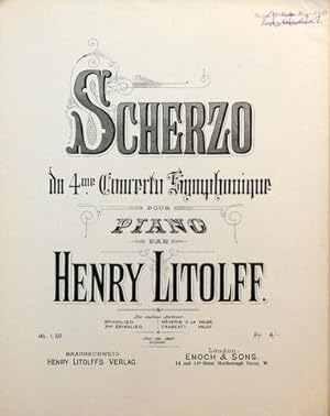 Scherzo du 4me Concerto symphonique pour piano. Simplifié et arrangé pour piano seul par l`auteur