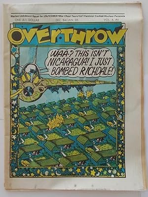 Immagine del venditore per Overthrow (December 1984-January 1985 - Vol. 6 No. 4): A Yipster [Yippie!] Times Publication (Centerfold Poster: 1985 COUNTER-INAUGURAL BALL - YABBA DABBA DOO! - Sunday, January 20, 1985) (Underground Newspaper) venduto da Bloomsbury Books