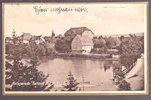 Ansichtskarte AK Harzgerode. Torteich mit Volksschule