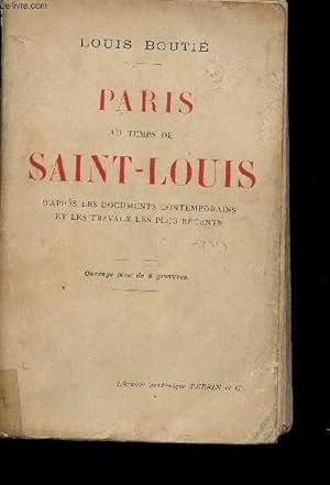 Bild des Verkufers fr PARIS AU TEMPS DE SAINT-LOUIS zum Verkauf von Le-Livre