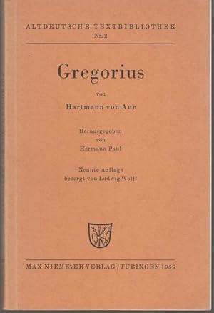 Bild des Verkäufers für Gregorius. Herausgegeben von Hermann Paul zum Verkauf von Graphem. Kunst- und Buchantiquariat